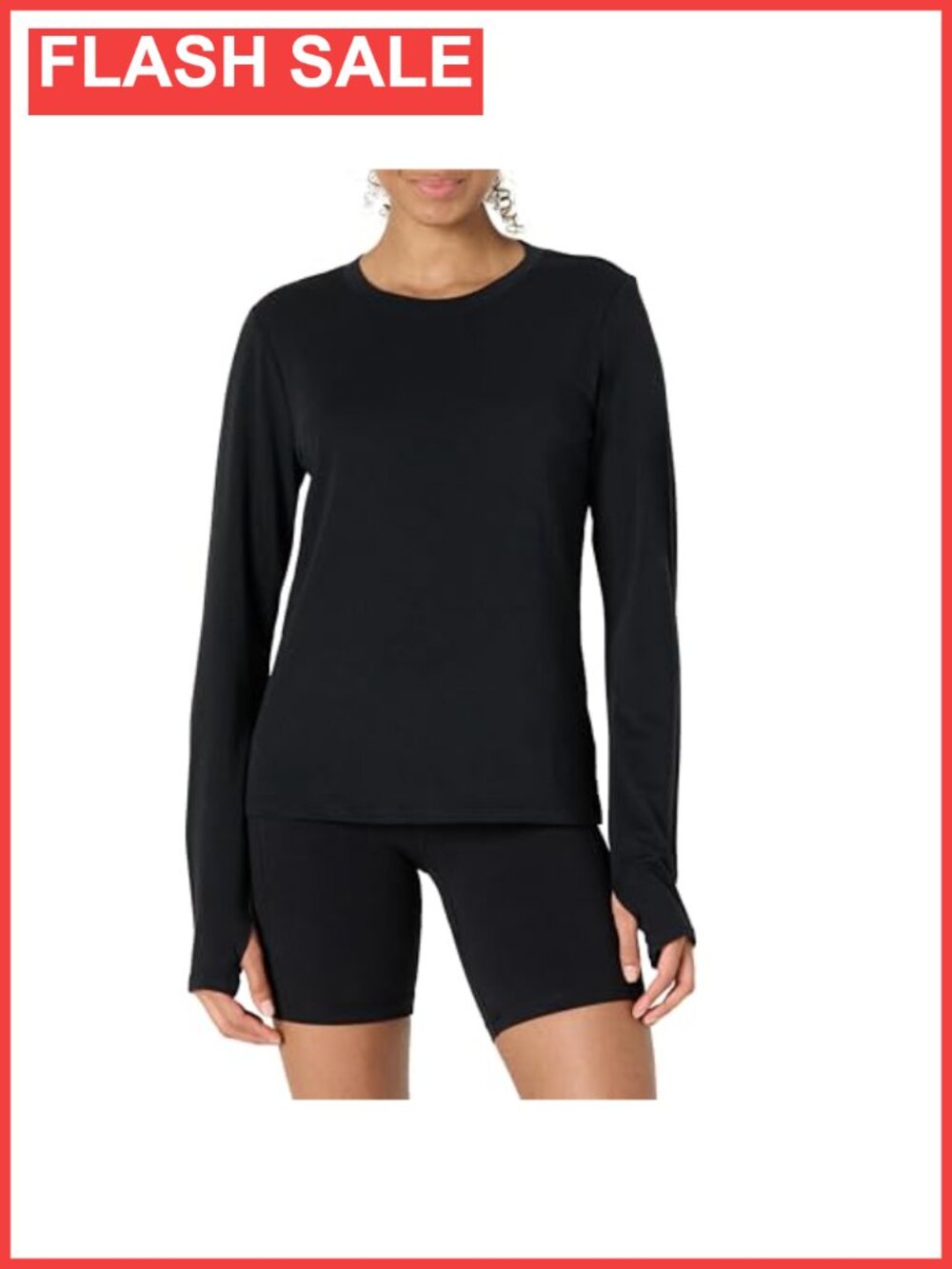 Women's Cotton Modal Active T-Shirt Crewneck Long Sleeve Regular Fit Yoga Top